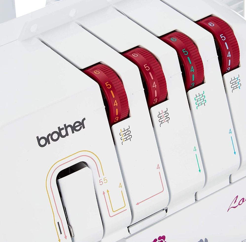 Brother M343D Overlocker Dials