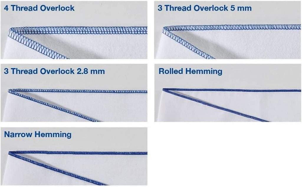 Brother M343D Overlocker Stitches