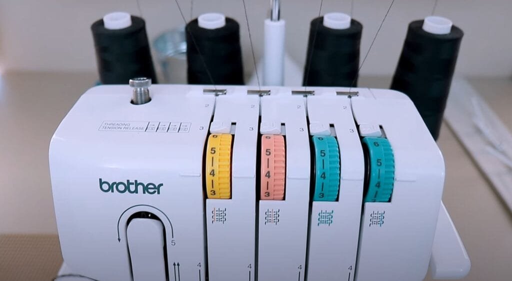 Brother 1034D Overlocker Thread Tension Control