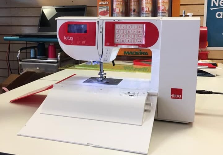 Elna Lotus 2 Sewing Machine Unfolded Elna Lotus 2 Sewing Machine Unfolded