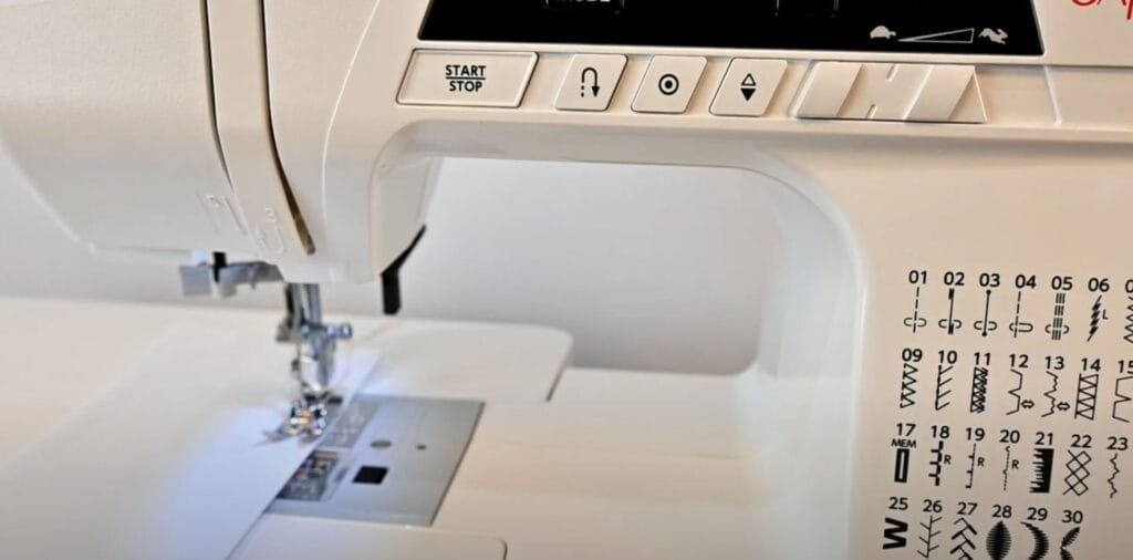 elna eXperience 450 Sewing Function Buttons