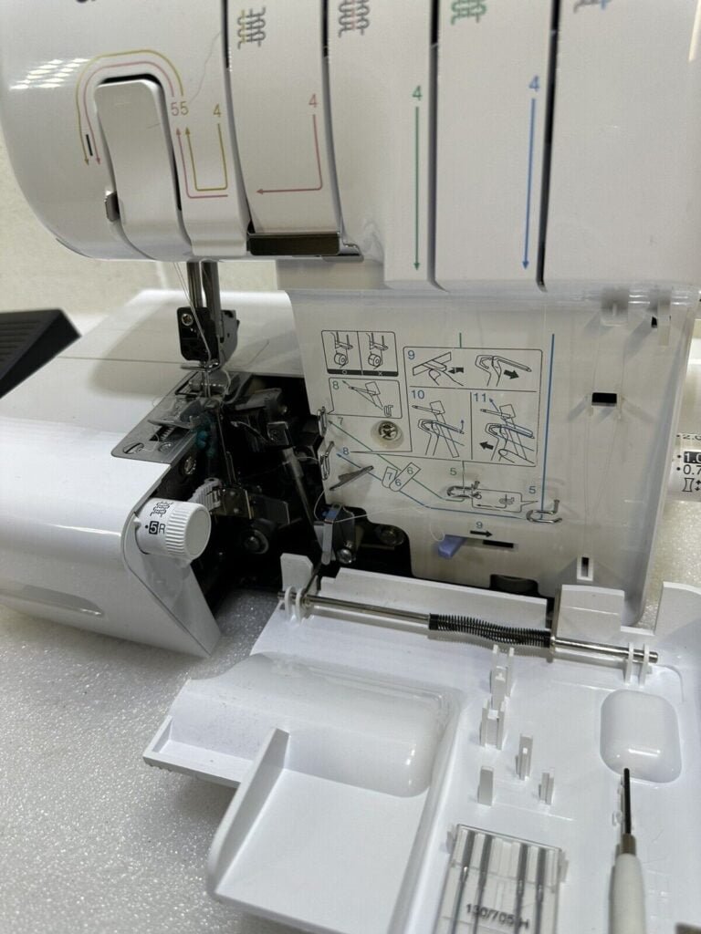 Brother 2104D Overlocker Thread Guide